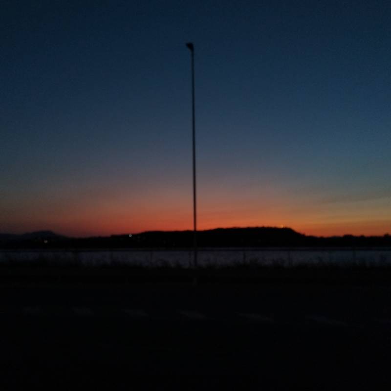 tramonto lungo le saline