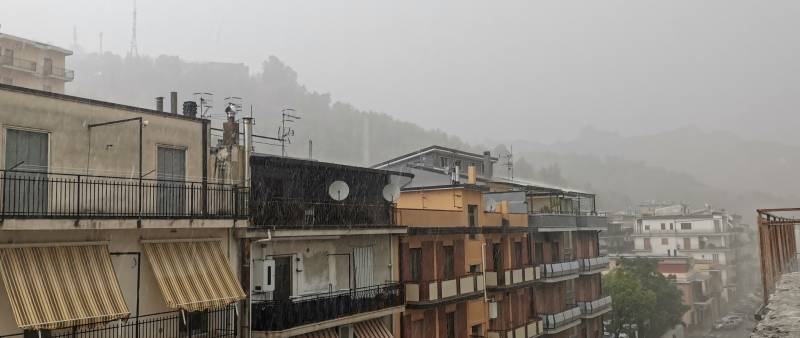 temporale estivo a Tursi.