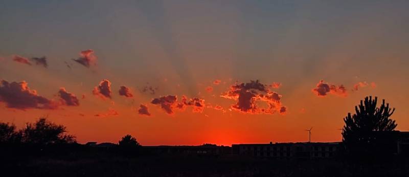 tramonto di fuoco