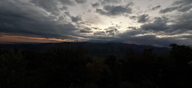 praticamente il sole e' gia' giu'
