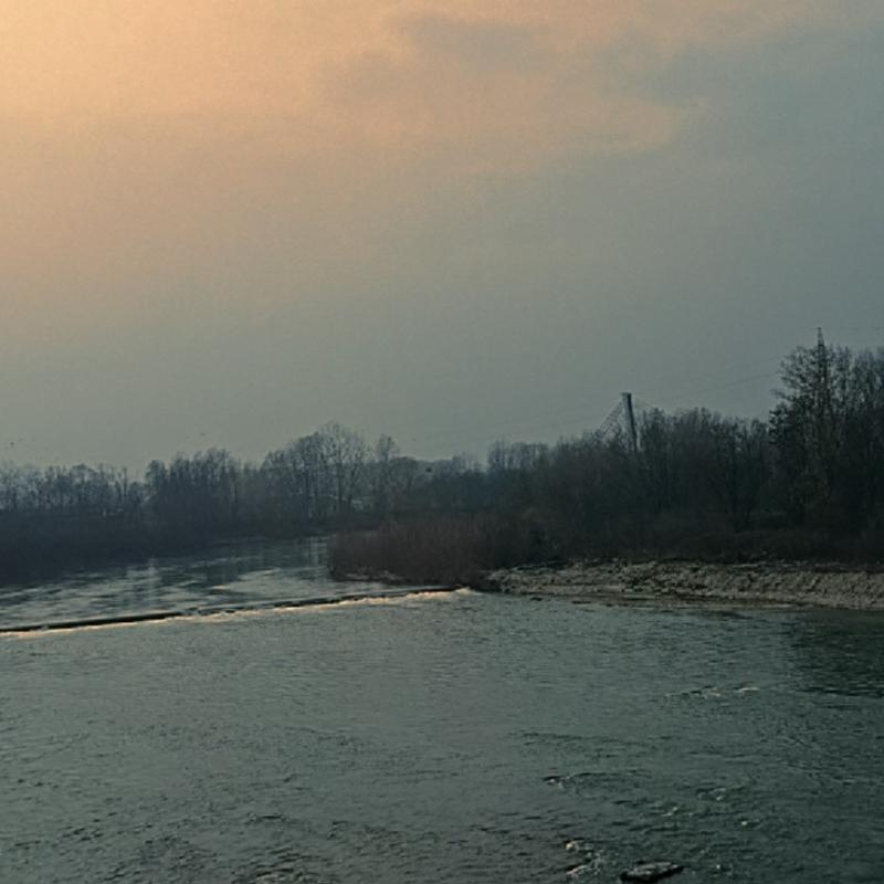 tramonto sul tanaro