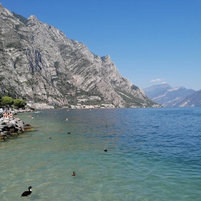Spiaggia di limone sul garda