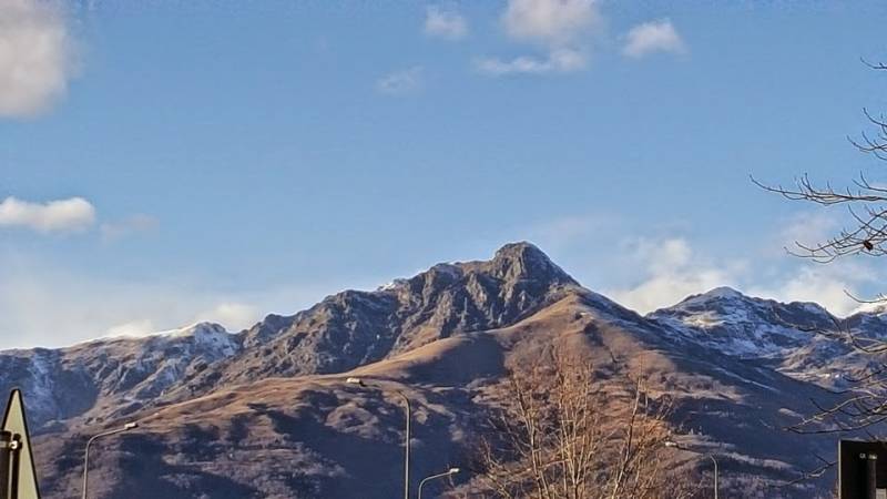 Vista verso le montagne biellesi Monte Mucrone