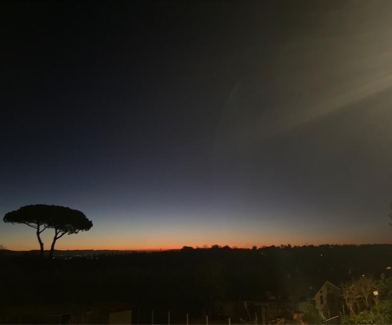 Alba panoramica stazione Manziana