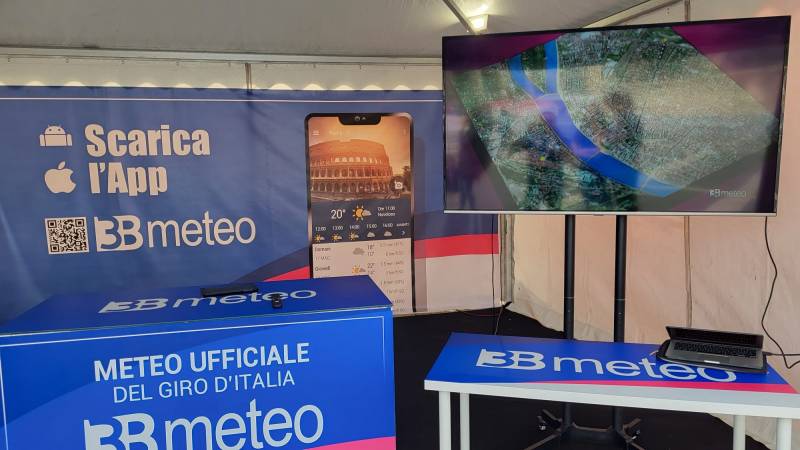lo stand 3bmeteo a budapest