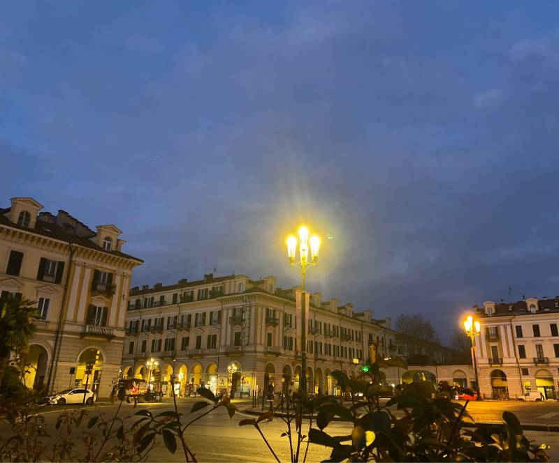 Cuneo centro la mattina