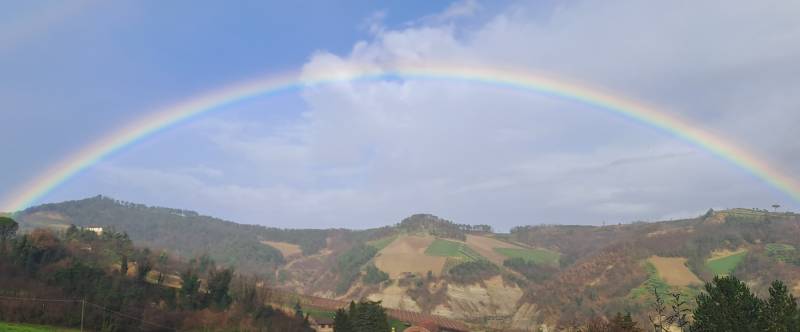 arcobaleno sulla vena dei gessi