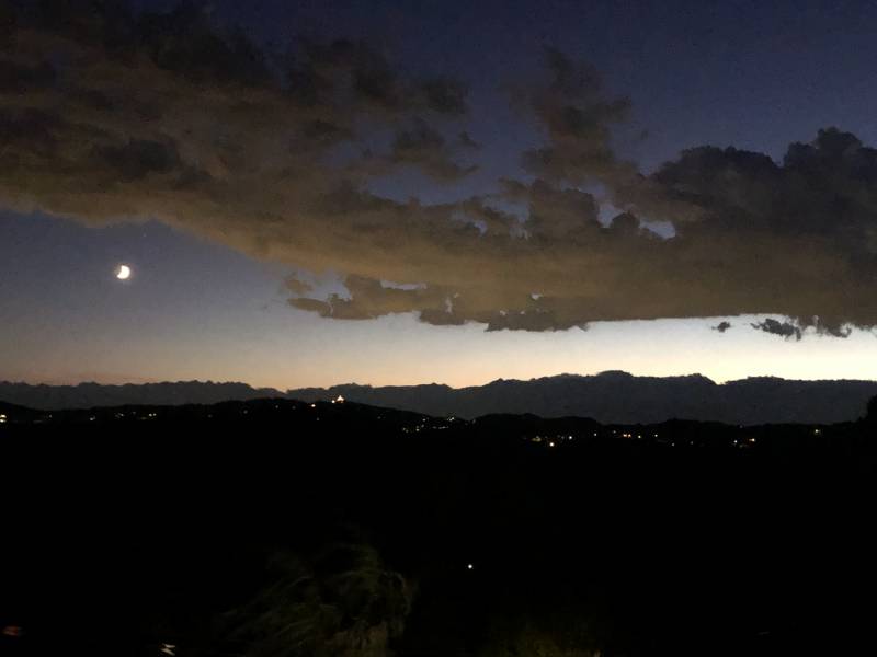 luna crescente di fine luglio