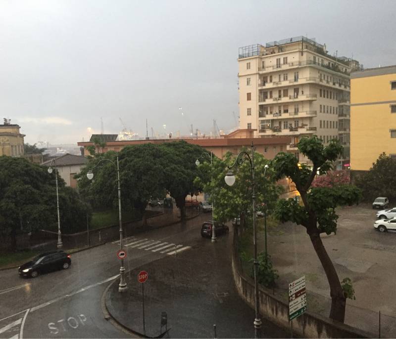 Salerno ore 20.20 piove a dirotto