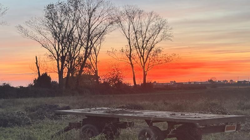 tramonto dal contadino