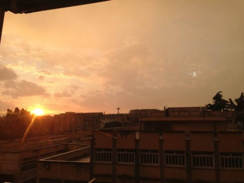 Roma (casal Bruciato) Sole e pioggia fitta ( By Marco M)