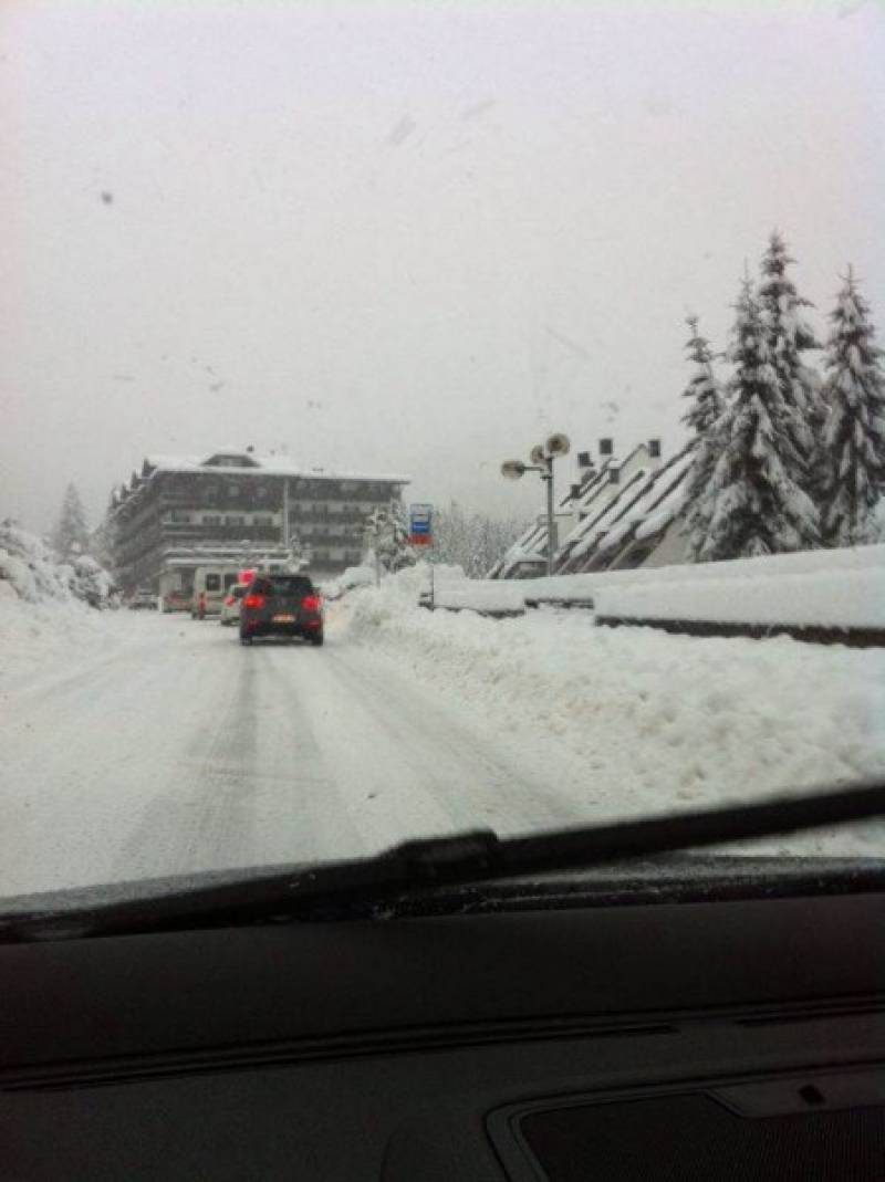 Neve a San Martino di castrozza ore 9:30