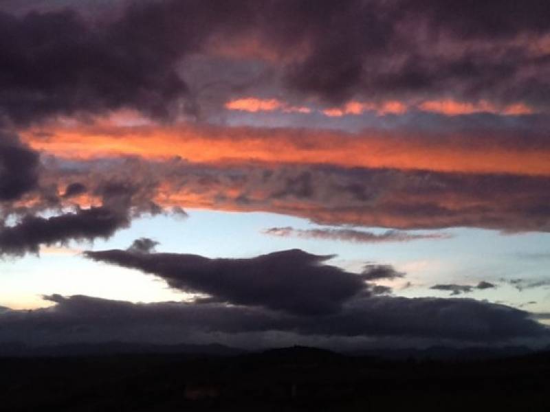 Tramonto al solstizio d'inverno