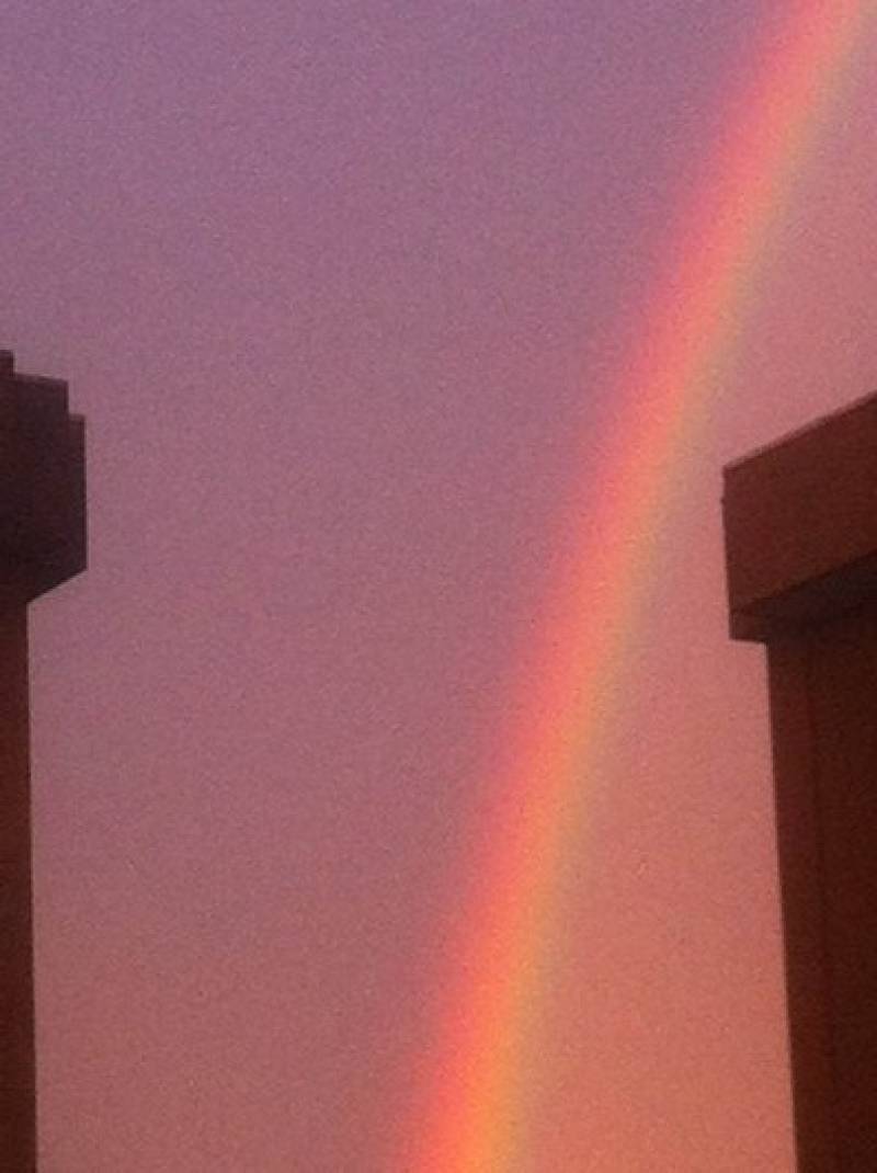 Rainbow in Milan