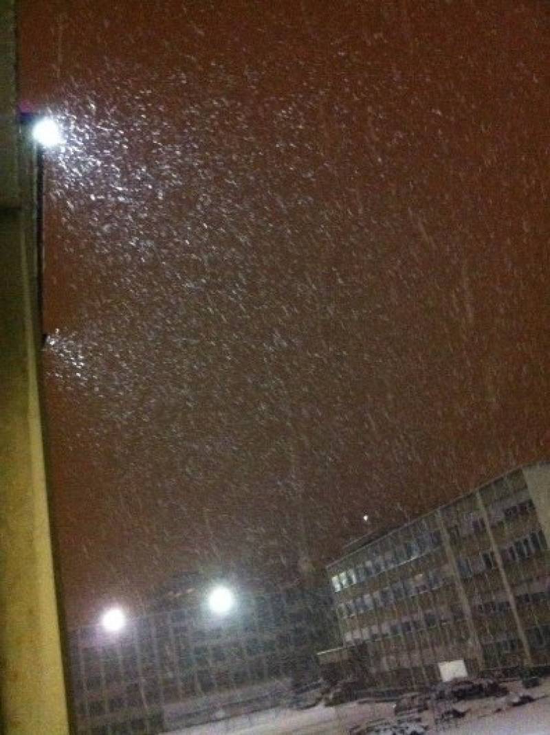 Fiocconi di neve a Trento 