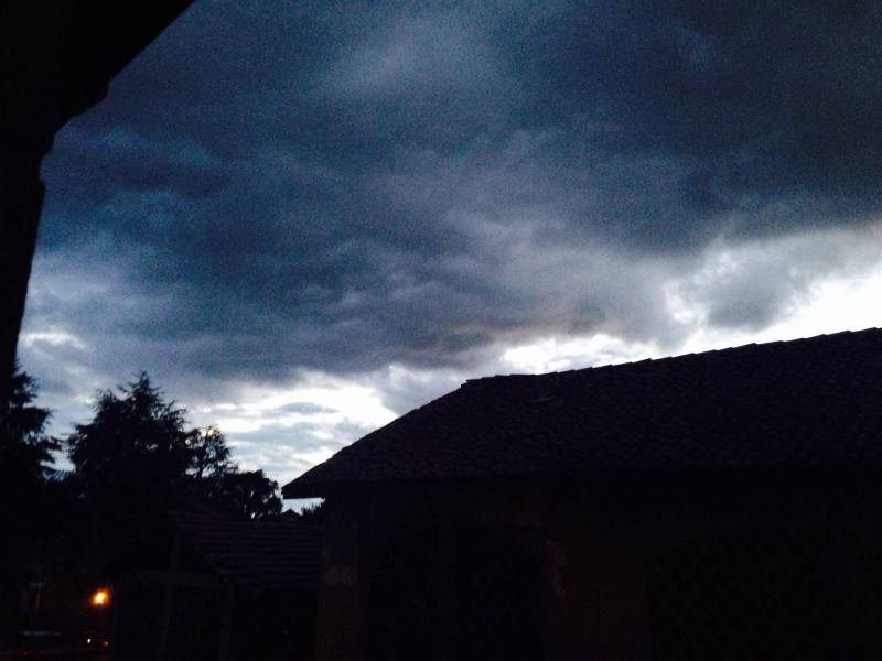 Meteo scatto temporale finito