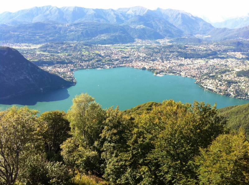Lugano dall'alto