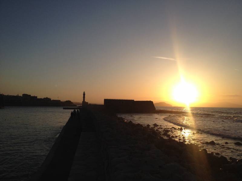 Tramonto Al Faro Vecchio Porto Veneziano