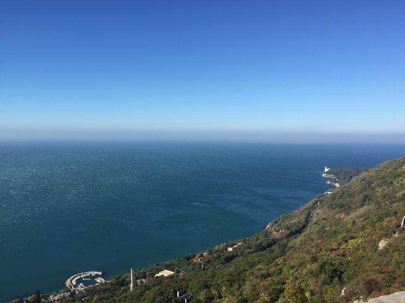 Trieste Vista Dall'alto Con Bora