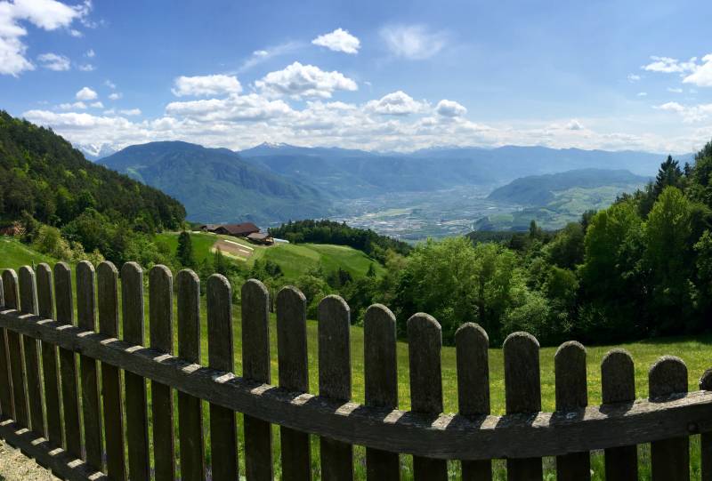 Sole - Veduta su Bolzano