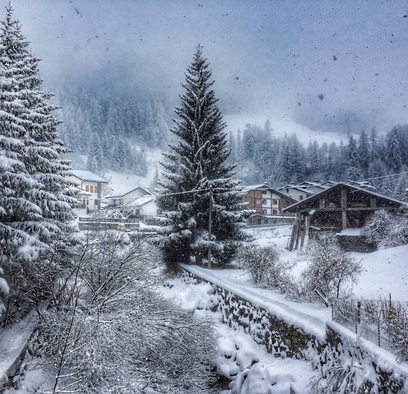 Nevicata a La Thuile