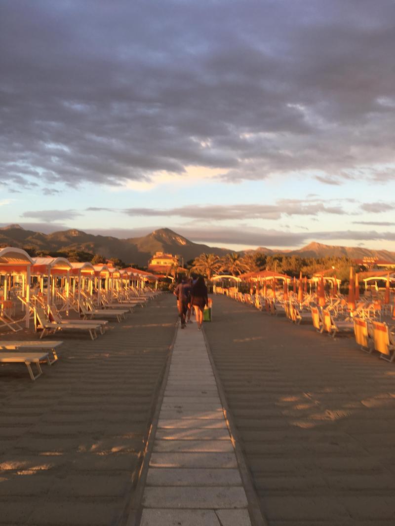 Passeggiata al tramonto