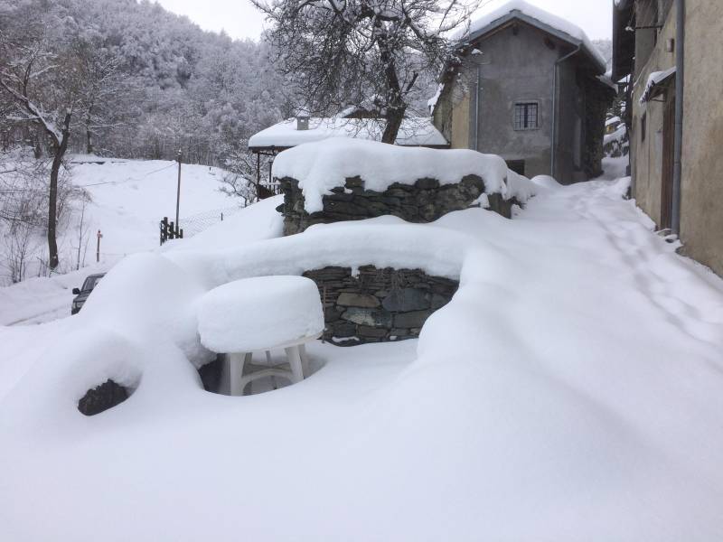 Nevicata a bigliasco 2018
