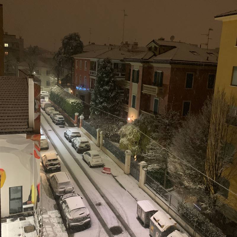 Neve a Bologna mazzini