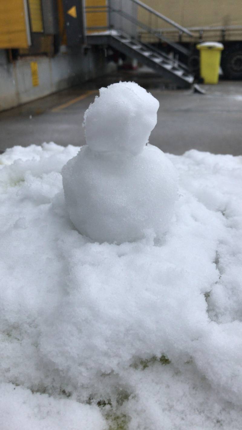 Piccolo pupazzo di neve