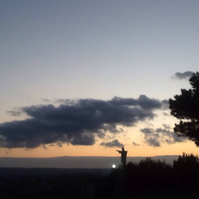 Tramonto sulla valle d'itria a cisternino