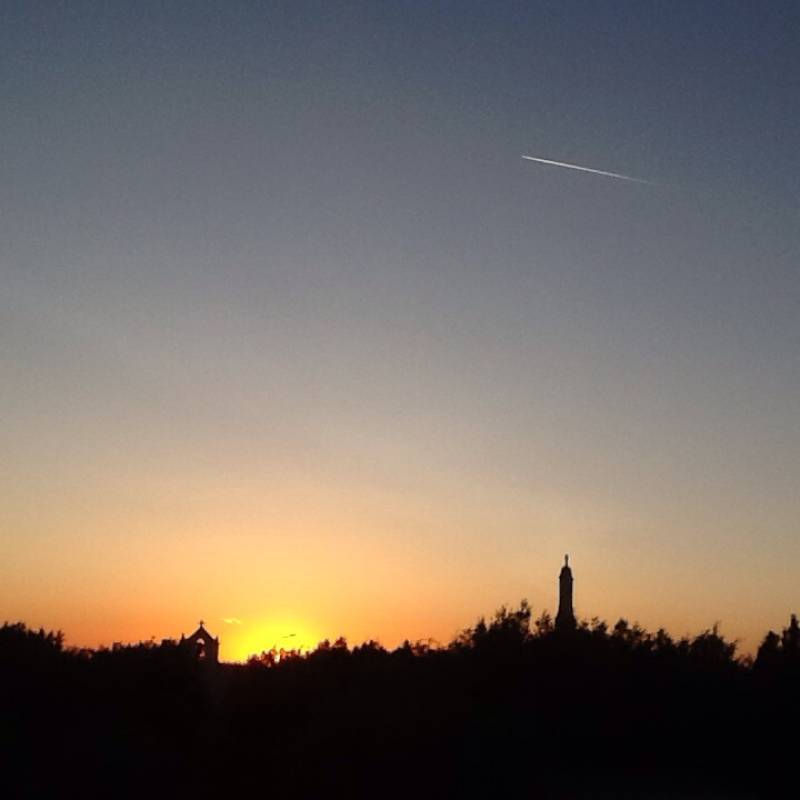 Alba sul santuario madonna d'ibernia