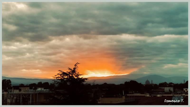 Isolotto - alba con le nuvole