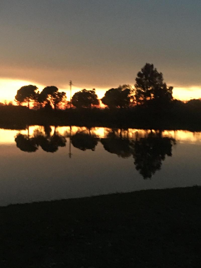 Tramonto ai laghi mella