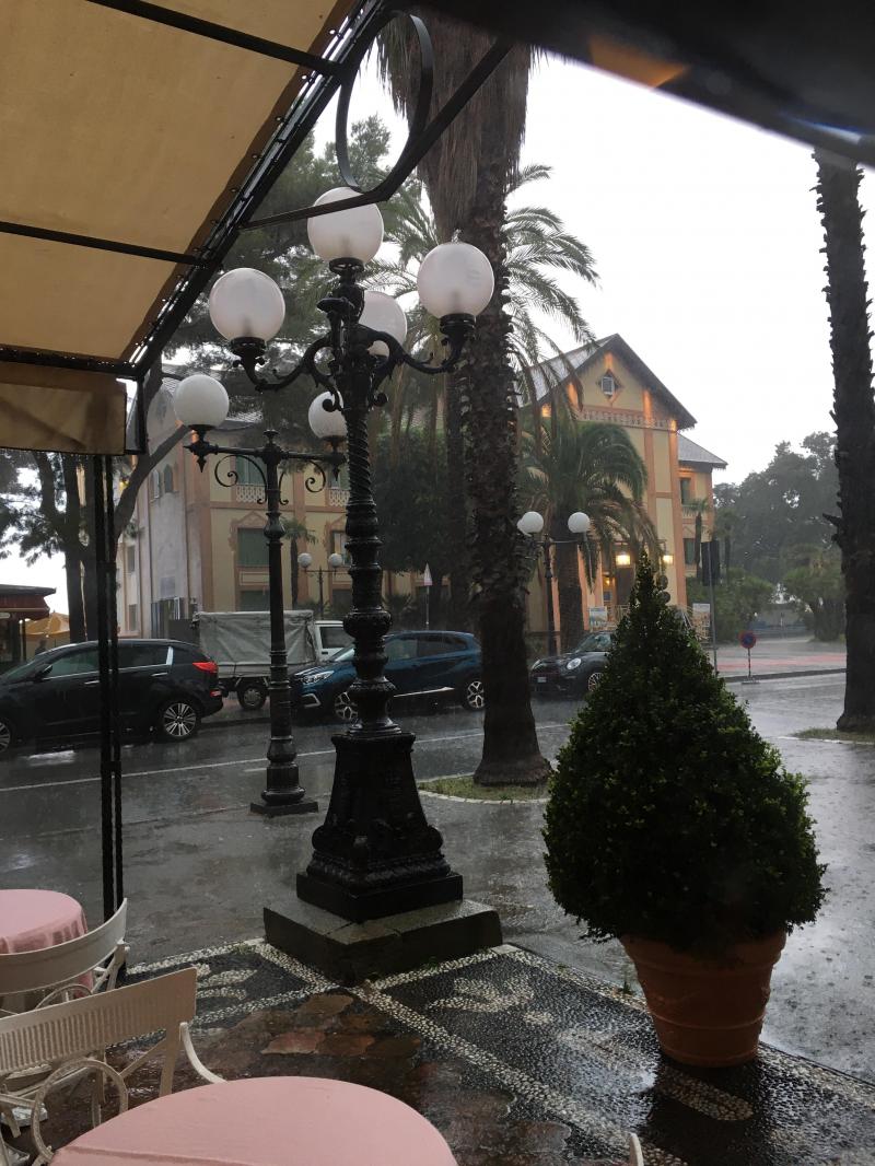 Temporale vista da villa balbi