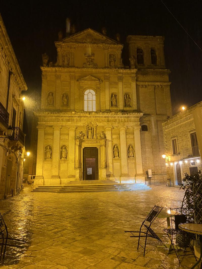 Mesagne sotto la pioggia