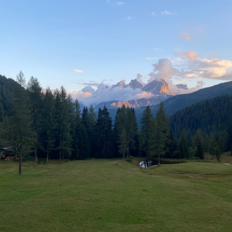 Tramonto sulle pale di san martino