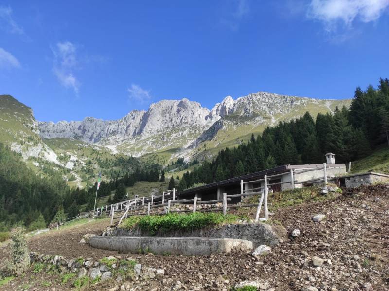 Vista della presolana vista dai cassinelli