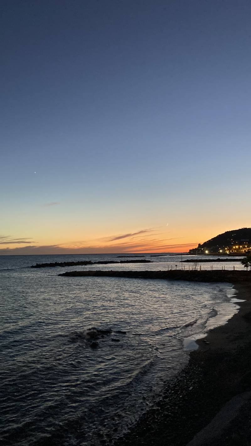 Tramonto a sanremo 6 novembre 2021