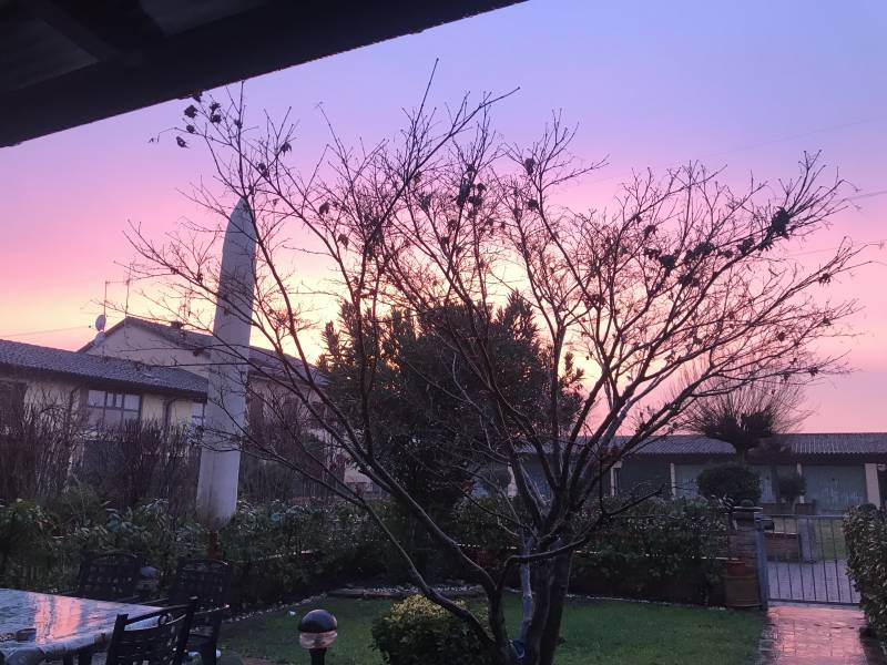 tramonto visto da cavatigozzi dopo una giornata di pioggia