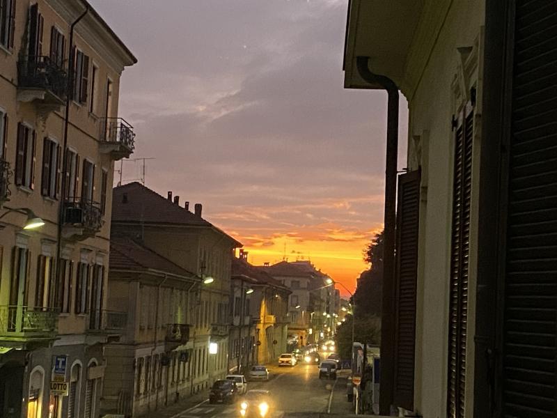 tramonto su via xx settembre