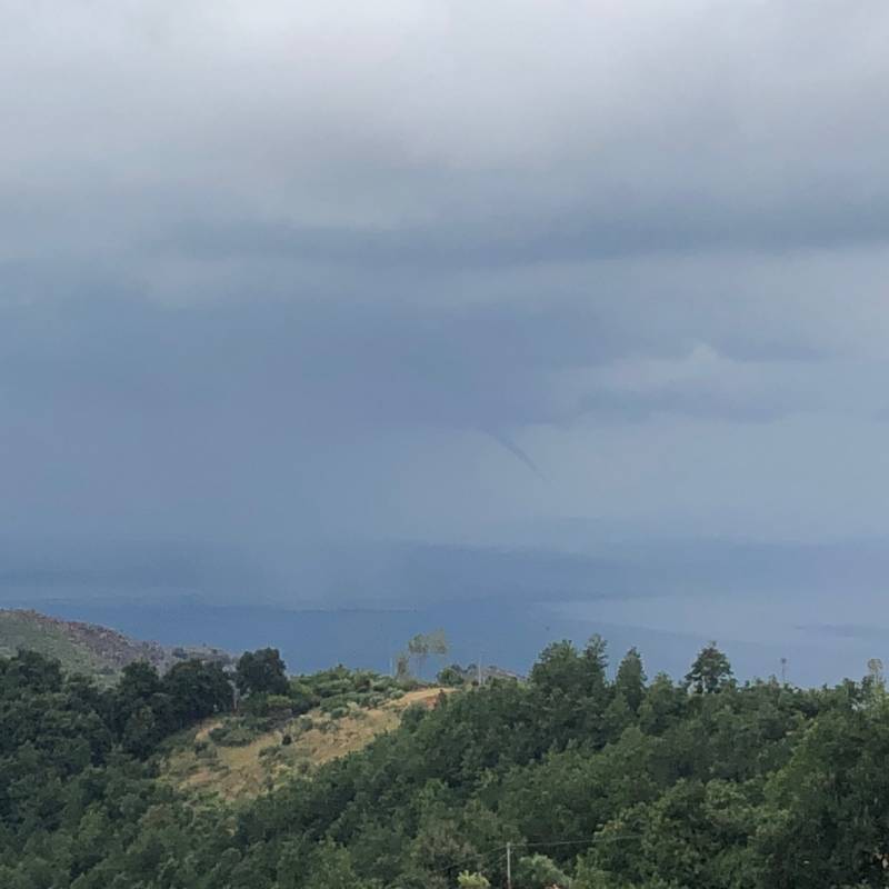 Tromba daria davanti a villamare sa