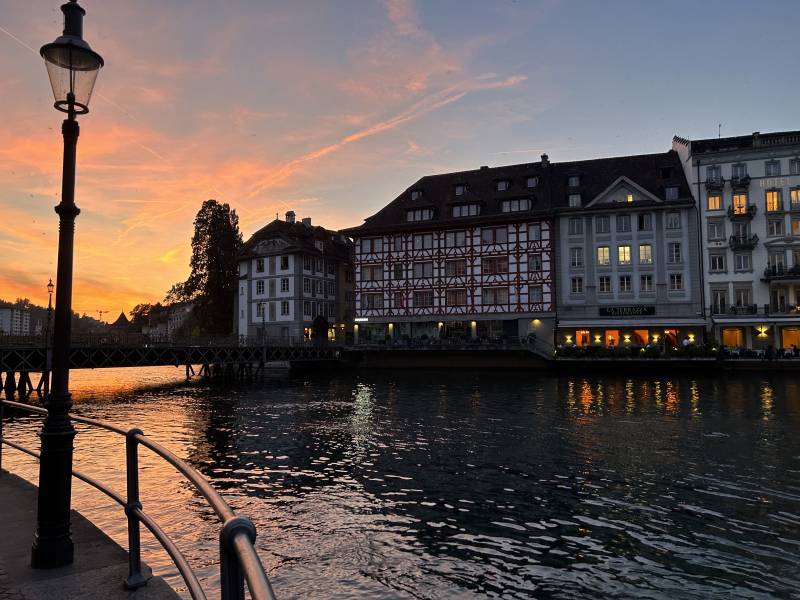 sonnenuntergang luzern