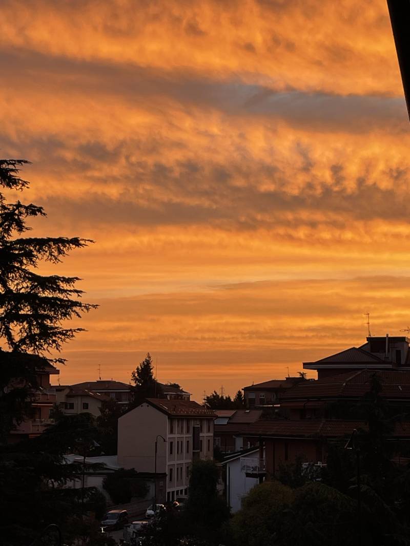 una splendida alba a Segrate per iniziare bene la giornata