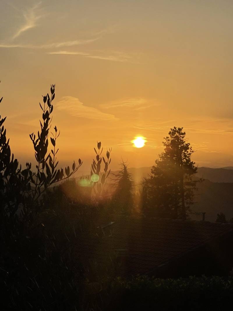 Tramonto a Bivigliano lultimo giorno di luglio