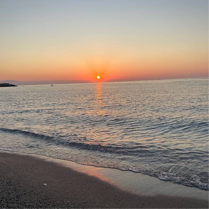 Un alba bellissima a Bergeggi