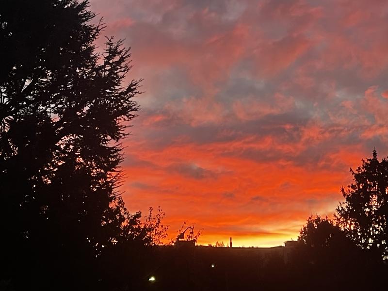 tramonto infuocato