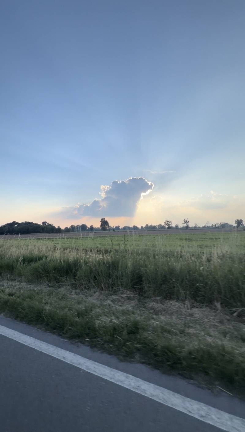 gli ultimi raggi di sole