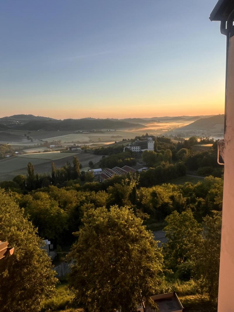 veduta dellalba a Moncalvo