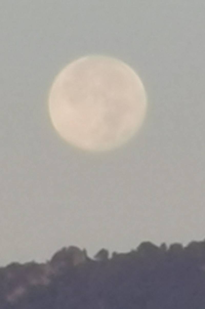 il tramonto della grande luna