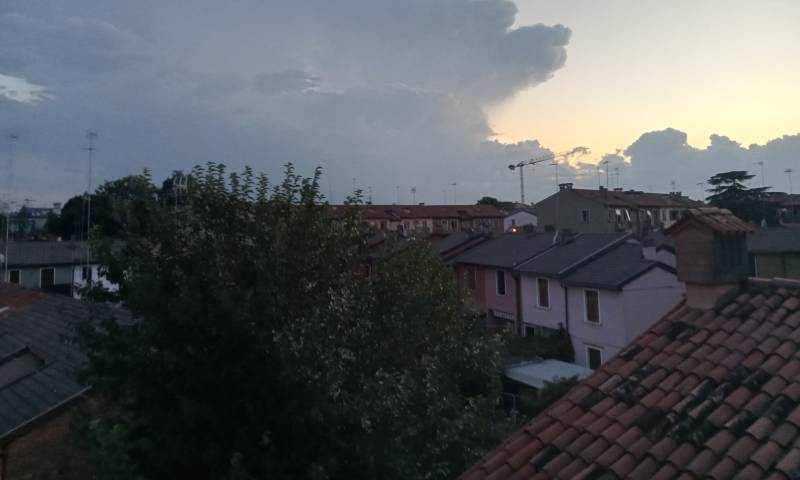 nuvole minacciose su Mestre.